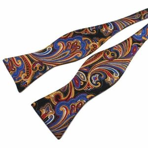 Bow ties | Mens Multicolor Paisley Silk Self-Tie Bow Tie Accessories Bow ties