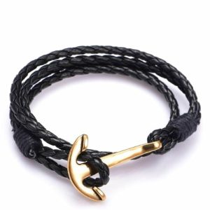 Anchor Bracelets | Mens Anchor Leather Bracelet – 3 Styles Anchor Bracelets Anchor Bracelets