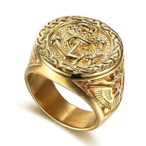 Dress Rings | Mens Heavy Signet Ring Dress Rings Dress Rings